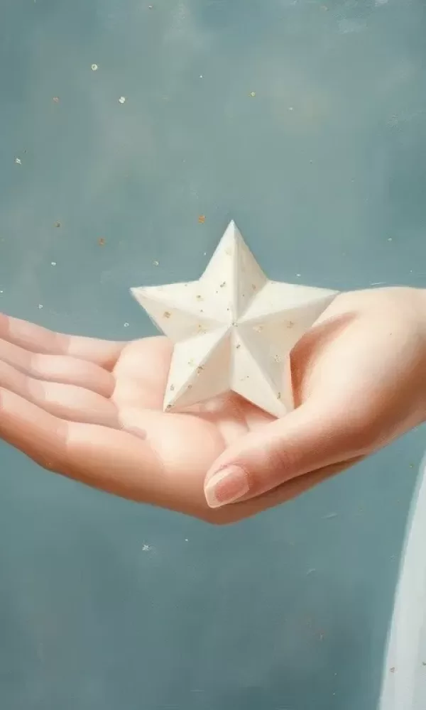 Main tenant une étoile.
